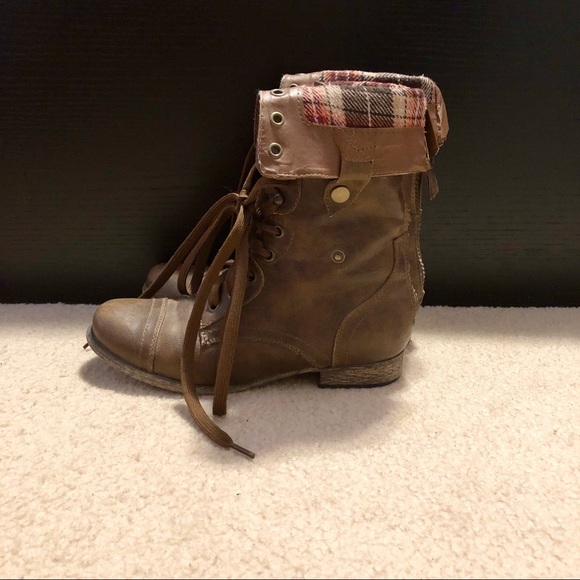 Brown combat boots - Picture 6 of 6